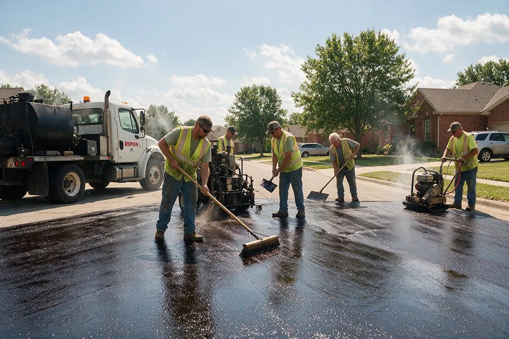 Asphalt Sealer Protects What's There. It Doesn't Fix What's Already Gone.
